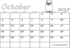 Because everyone has different needs, we offer a wide variety of monthly calendars making it easy to see upcoming holidays, remember significant dates like anniversaries or birthdays and add notes to special events. October 2015 Blank Calendar Free Printable Pdf
