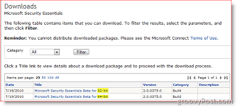 Microsoft Security Essentials 2 0 Beta Released Free Anti Virus