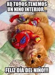 Feliz día internacional del gato: Dilo Con Gatos Feliz Dia Del Nino A Todos Ustedes Les Facebook