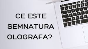 Abilitată cu drept de semnătură; Ce Este Semnatura Olografa Youtube