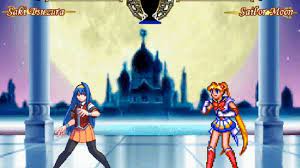 mugen無限格鬥saki tsuzura vs sailor moon watch mode 廿楽冴姫vs水手月亮 觀戰模式 sailor moon sailor battle