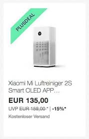 Xiaomi Mi Luftreiniger 2s Hepafilter 11 Luftreiniger Kuche Und Haushalt Haushalt