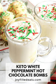 White Hot Chocolate Bombs Are Incredibly Irresistible Decadent And The Best Gift Idea Ever Chocolate Bomb Low Carb Holiday Recipes Peppermint Hot Chocolate