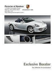 2010 Porsche Boxter Porsche Of Nashua Nh