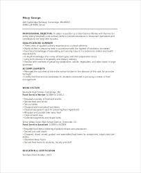Now an air caterer is primarily responsible for providing best quality and safe food on a plane. 6 Food Service Resume Templates Pdf Doc Free Premium Templates