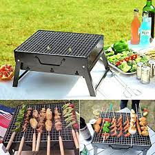Charcoal Bbq Grill Folding Portable Stainless Steel Barbecue Grill For Outdoor Camping Cookouts 138 X 106 X Charcoal Bbq Grill Cleaning Bbq Grill Charcoal Bbq