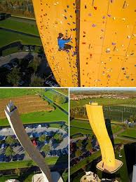 The World S Tallest Climbing Wall Klimcentrum Bjoeks Groningen The Netherlands Climbing Wall Climbing World