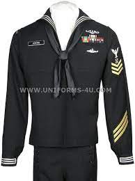 (a) wear command insignia on the right breast, centered 1/4 inch above the pocket. Image Detail For Us Navy Enlisted Dress Blue Uniform Also Known As The Crackerjack Navy Uniforms Navy Dress Uniforms Us Navy Uniforms