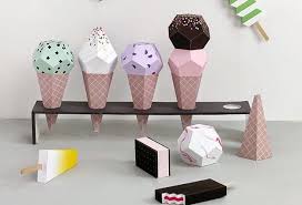 Kerajinan Anak Es Krim Kertas Es Krim Anak Kertas