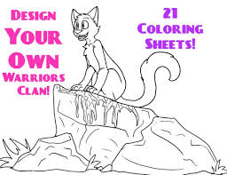 Warrior cat coloring pages to print. 21 Design Your Own Clan Downloadable Coloring Sheets Etsy