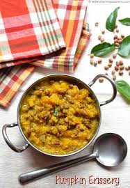 Pumpkin Eriserry Recipe Kerala Style Mathanga Vanpayar Eriserry Sharmis Passions Indian Food Recipes Vegetarian Indian Vegetarian Dishes Kerala Food