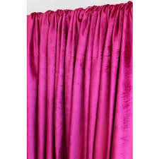 Hot Pink Fuchsia Velvet Curtain 52 X84 Rod Pocket Curtain Panel Drapes Home Living Bedroom Decor House Pink Velvet Curtains Hot Pink Furniture Velvet Curtains