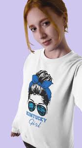 Kentucky Girl Messy Bun basketball