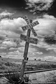Black And White Rail Road Sign Rail Road Crossing Without Any Cars Can You Spell That Without Any R S Photo Vintage Old Bw Train Crossing Road Photo Vintage Photos Photography
