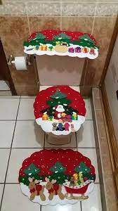 Aqui les dejo este precioso juego de baño navideño. Juego De Bano Navideno En Fieltro 3 Pinos 1 199 00 Juegos De Bano Navidenos Navidenos En Fieltro Manualidades Navidenas