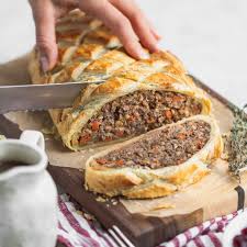 Vegetable Wellington W Lentils Mushrooms