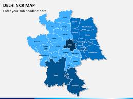 From simple outline maps to detailed map of delhi. Delhi Ncr Map Powerpoint Template Ppt Slides Sketchbubble
