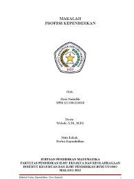 Maybe you would like to learn more about one of these? Makalah Profesi Kependidikan