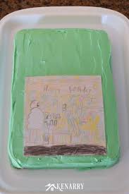 Shop custom birthday gifts featuring your favorite photo! Art Cake Easy Birthday Party Idea Using Kid S Artwork Ideas For The Home