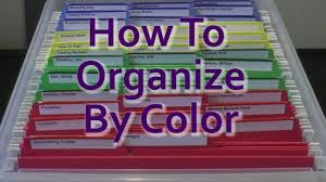 Keep your bank documents, insurance papers, health records and travel documents handy and organised with a suspension file dedicated to each one. Color Coding How To Organize By Color Youtube