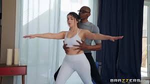 Skye Blue Takes Big Black Cock Outdoor Yoga