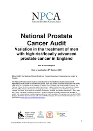 Information related to prostate cancer awareness month and va's quality of care initiatives. National Prostate Cancer Audit Short Report 2020 Hqip