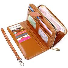 Baishilin Geldborse Damen Geldbeutel Portemonnaie Damen Leder Geldborse Portmonee Damen Grosse Kapazitat Geldtasc Wallets For Women Large Leather Wallets Purses