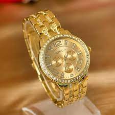 Geneva silicone watch unisex crystals rhinestones wrist watch medium size dial (navy blue). Geneva Watch Vip Cufflinks