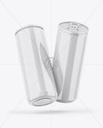 Download Two Matte Cans Mockup In Can Mockups On Yellow Images Object Mockups PSD Mockup Templates