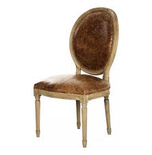 French Country Louis Xvi Oval Back Leather Dining Side Chair In 2021 Leather Dining Side Chairs Side Chairs Dining Dining Chairs