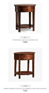 Pottery Barn Valencia Oval Bedside Table Copycatchic Home Decor Tips Simple Decor Table