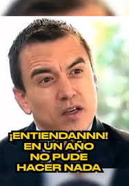 ¿Cómo qué un año es poco? #noboa #loscorruptossiemprefueronellos