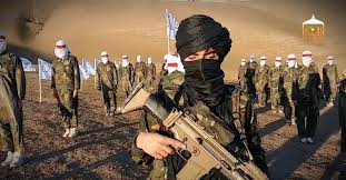 A us base was attacked by talibans while one soldier was resting. Taliban Seen With Scar Rifle Commonly Carried By American Commandos