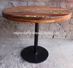 Handmade modern farmhouse dining table. Industrial Style Black Round Vintage Metal Cafe Table For Home Cast Iron And Solid Reclaimed Wood Buy Dining Table Wooden Dining Tables Dining Table Set Product On Alibaba Com
