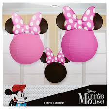 Minnie Mouse Paper Lantern Party Decorations 3ct Walmart Com Minnie Mouse Birthday Theme Minnie Mouse Party Supplies Minnie Mouse Decorations