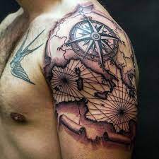 Most everyone agrees that sailors were the first people to get. Top 77 Travel Tattoo Ideas 2020 Inspiration Guide Quarter Sleeve Tattoos Tattoos For Guys Tattoo Sleeve Designs