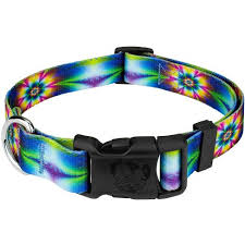 The process is simple, choose your shirt size, soak the shirt in dye fixer, tie the design and dye the shirt. Country Brook Petz Deluxe Tie Dye Flowers Dog Collar Made In The U S A Target