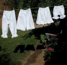 White Cotton Vintage Bloomers On The Washing Line Washing Line Cleaning Clothes Clothes Line