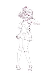 Free printable colorings pages to print and color. Kousaka Honoka Wip For M S Side Love Live Amino