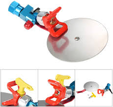 The titan rolling spray guide accessory tool works with only wide fan pattern tips, eliminates time consuming masking and cutting in with a brush, easily attaches to an extension pole to decrease. Buy Vislone Paint Spray Gun Universal Airless Paint Spray Guide Tool For Graco Wagner Titan Paint Sprayer 7 8 With Red Base And Yellow 517 Spray Gun Tip Online In Ukraine B07sqpl7y2