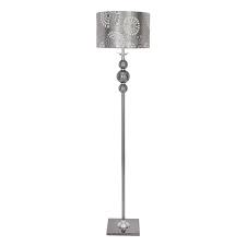 Add A Sleek And Sophisticated Touch To Your Home Lighting With This Striking Lamp Made Of Metal Alloy And Glass This Glass Floor Lamp Floor Lamp Glass Floor