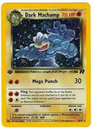 Find best value and selection for your misdreavus 11 64 holo rare unlimited pokemon neo revelations lightly played search on ebay. Dark Machamp 10 82 1st Edition Holo Rare Team Rocket Pokemon Card Nm Wizardsofthecoast Pokemon Cards Old Pokemon Cards Cool Pokemon Cards