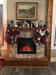 The featherston fireplace will impart the relaxed mood of a mountain lodge to any room you choose. Dimplex Fieldstone Mantel Electric Fireplace