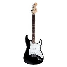 What's the difference between squier strat and stratocaster? Fender Squier Affinity Series Stratocaster Rw Black Music Store Professional De At