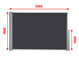 Retrouvez dans la catégorie paravent retractable les modèles de paravents retractables vendus à petit prix sur notre boutique en ligne discount maison et jardin. Paravent Exterieur Sans Fixation Paravent Brise Vue 1 8x3 5 Sunny Inch