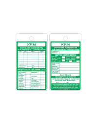 You can track the progress of your request at: Krm Loto Safety Checklist Scaffold Inspection Tag Set Of 10 Pcs