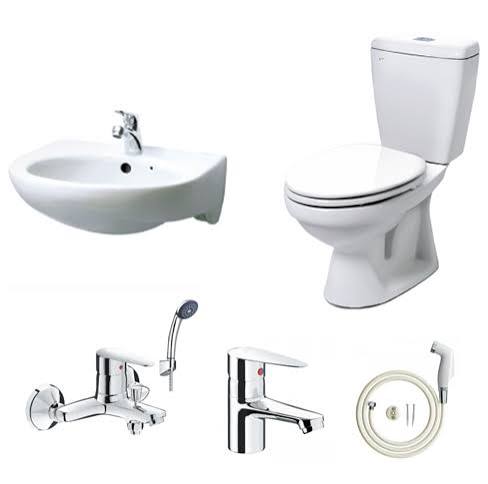 Thiết bị vệ sinh giá rẻ Hà Nội, trọn bộ thiết bị nhà tắm