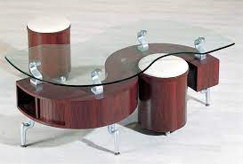 The height of the coffee table should match the furniture you have around the coffee table. 288 Contemporary S Shape Coffee Table
