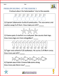Many of the problem sheets use 'real life' data, so your child can learn some interesting facts while they are solving problems, and also hopefully see the point of all the math. Math Problem Worksheets