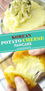 Korean Potato Cheese Pancakes Jaja Bakes Jajabakes Com Recipe In 2021 Korean Potatoes Cheese Pancakes Pancakes